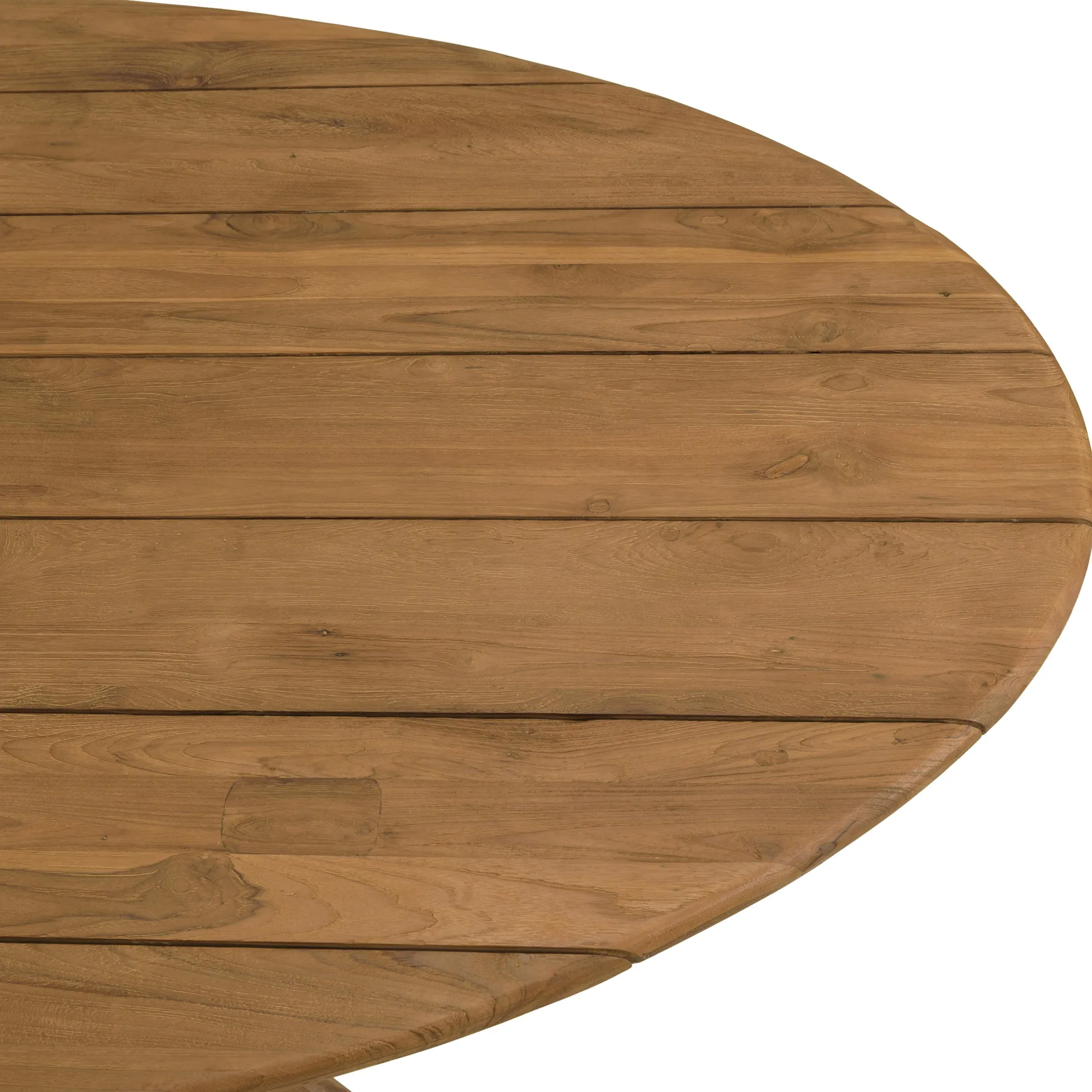 Table de jardin ovale 240 cm en teck recyclé ORIA