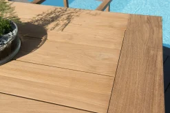 Table de Jardin Teck 220x100x77cm BERGEN ref. 30020830