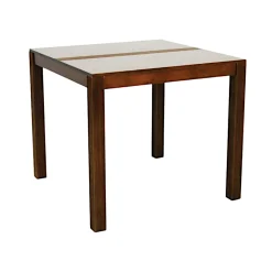 Table de repas carrée Hévéa 85x85x76cm GALA