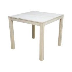 Table de repas carrée Hévéa 85x85x76cm GALA