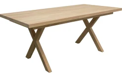 Table de Repas Hévéa avec pieds en croix 180x90x76cm BALTIC