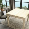 Table de repas Hévéa extensible 100/200x100x76cm OLGA