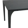 Table de repas moderne noire pieds chêne massif 220 cm PANAMA