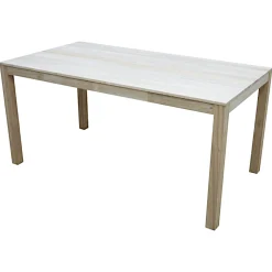 Table de repas rectangle Hévéa 160x85x76cm GALA