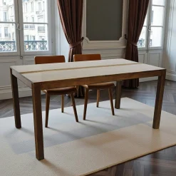 Table de repas rectangle Hévéa 160x85x76cm GALA