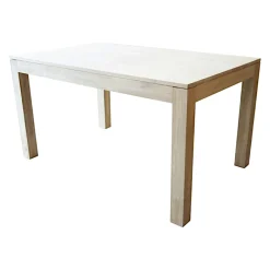 Table de repas rectangle Hévéa 140x90x76cm HELENA
