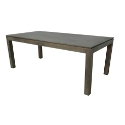 Table de repas rectangle Hévéa 200x100x76cm HELENA