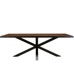 Table de repas rectangulaire bois effet pierre rouille 220 cm BIHAR