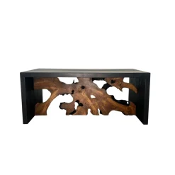 Table de salon racine noire et naturelle ARIZONA
