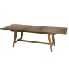Table d'extérieur en teck plateau extensible 180/240 cm MACAO