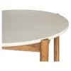 Table à dîner ronde terrazzo blanche ø120 BALI