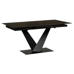 Table en céramique noire extensible 160-205 cm OTTAWA