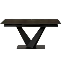 Table en céramique noire extensible 160-205 cm OTTAWA