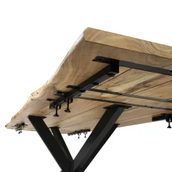 Table extensible 175/275 acacia bords irréguliers MELBOURNE