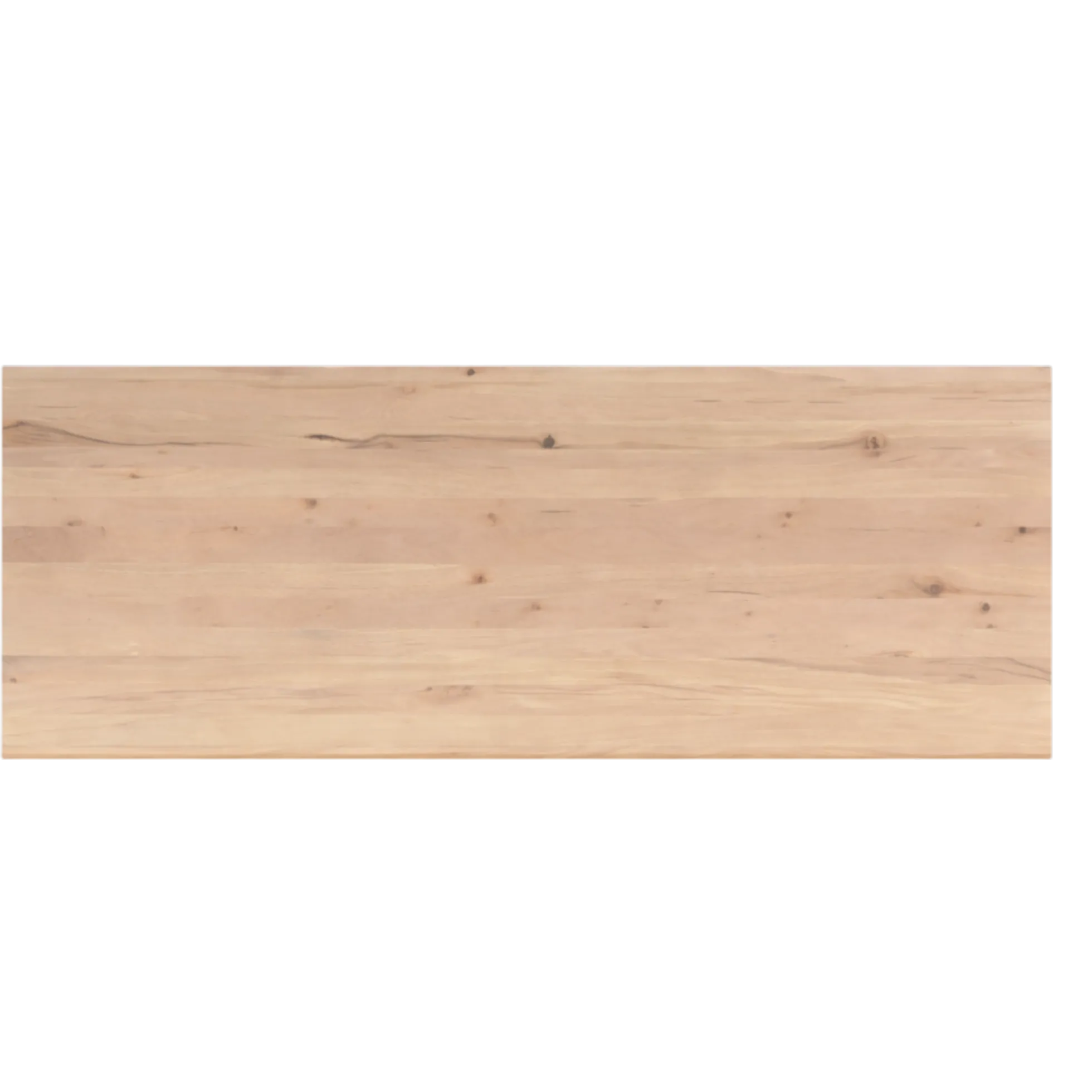 Table extensible bois blanc bords droits pied graphique 240 cm PALERME