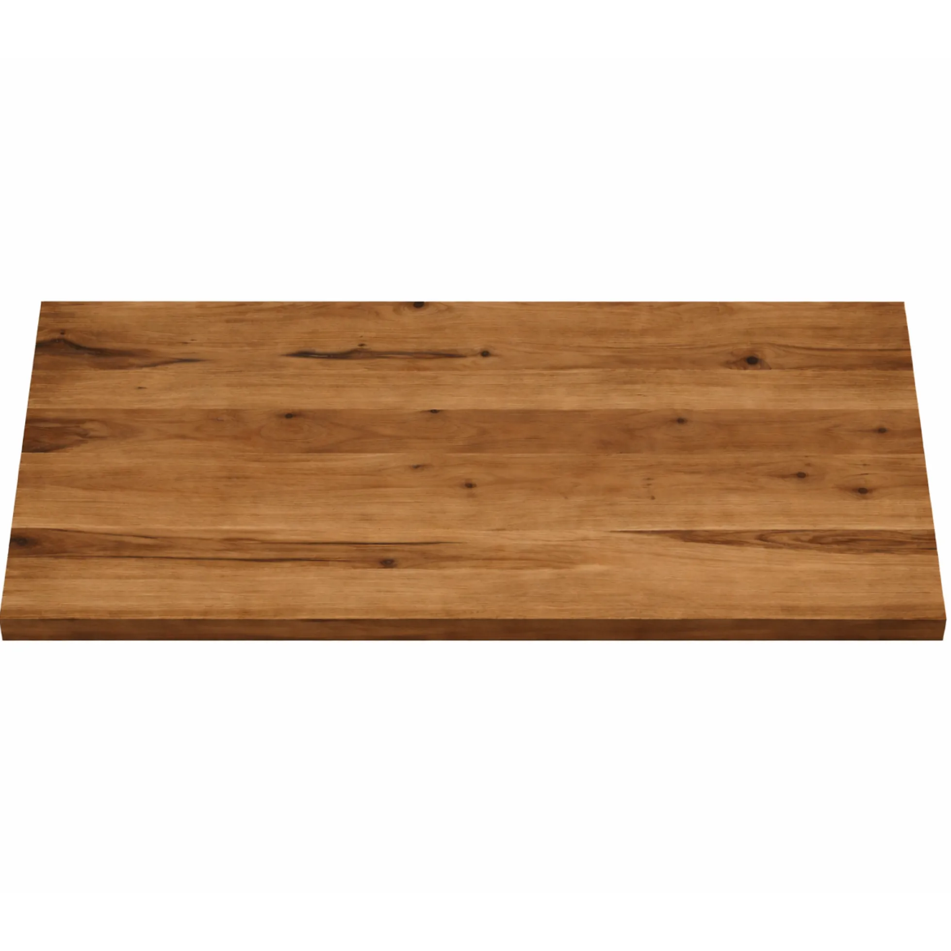 Table extensible bois brun bords droits pied grège fin 220 cm PALERME