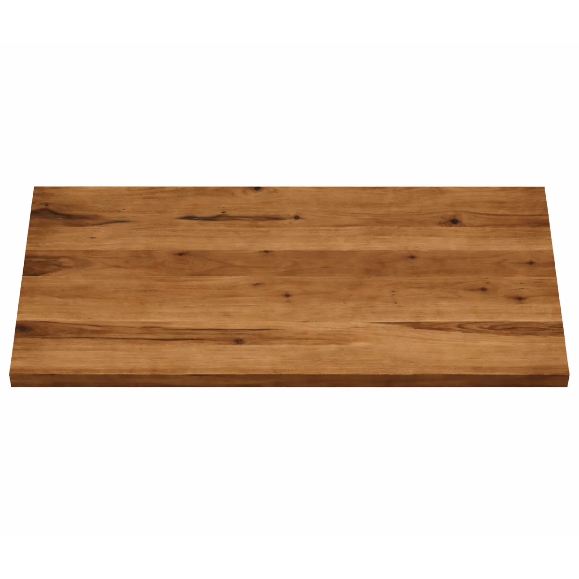 Table extensible bois brun bords droits pied grège 180 cm PALERME