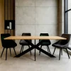 Table extensible bois de chêne huilé bords arrondis 200 cm HAVEN