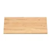 Table extensible bois huilé bords droits pied noir fin 240 cm PALERME