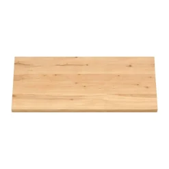 Table extensible bois huilé bords droits pied bois 220 cm PALERME