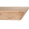 Table extensible chêne blanc bords biseautés pieds en X 220 cm PALERME