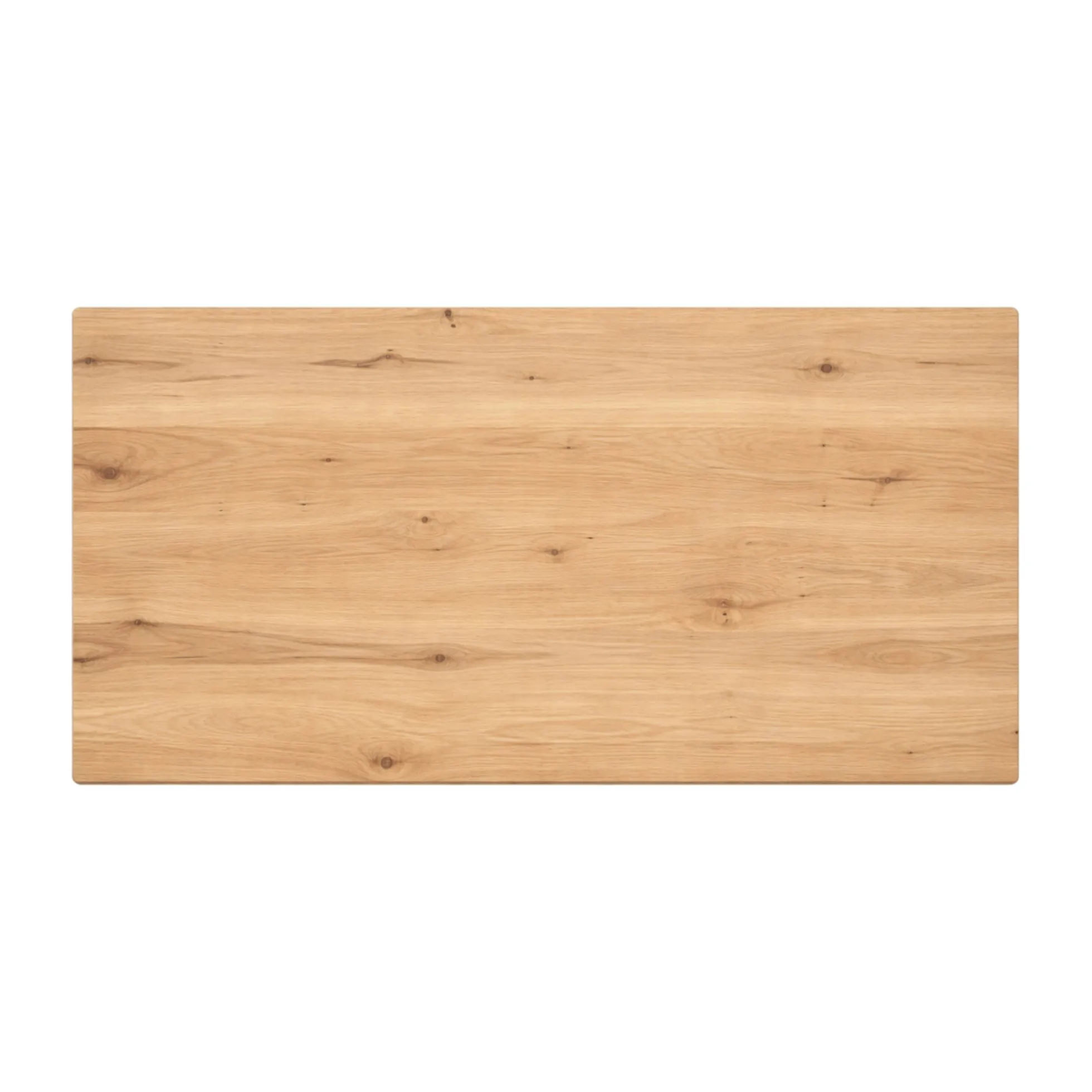 Table extensible chêne blanc bords biseautés pied graphique 240 cm PALERME