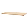 Table extensible chêne blanc bords biseautés pied grège fin 240 cm PALERME
