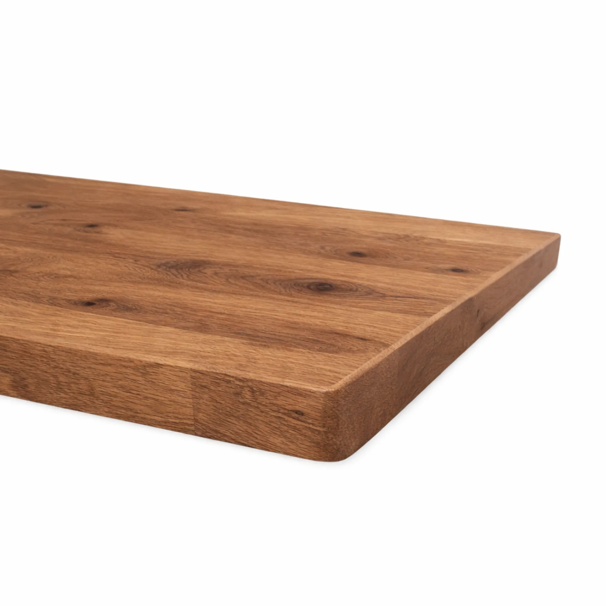 Table extensible chêne brun bords biseautés pieds en X 220 cm PALERME