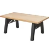 Table extensible chêne clair esprit atelier 190-240 cm ALPINE