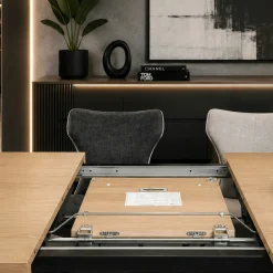 Table extensible chêne clair esprit atelier 190-240 cm ALPINE