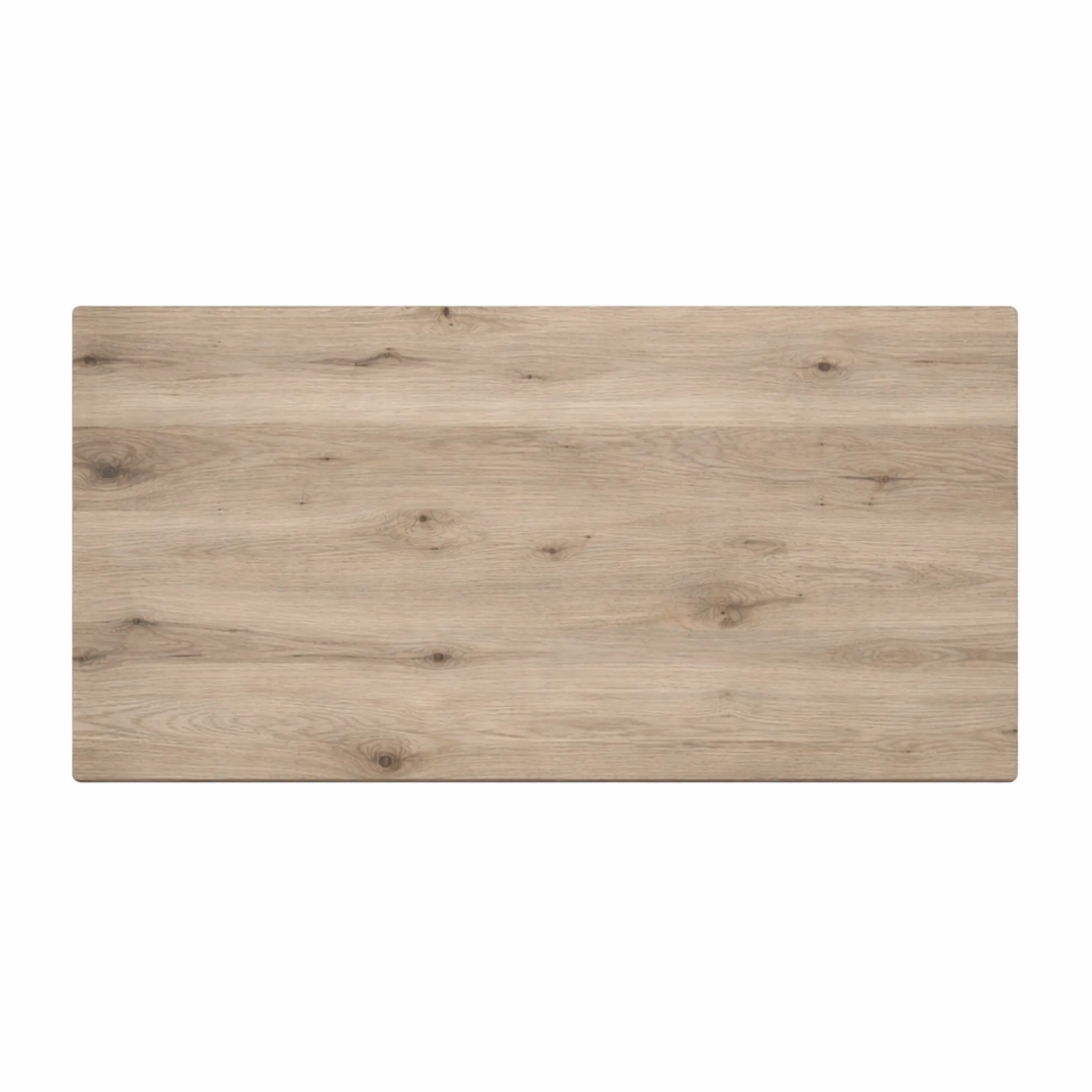 Table extensible chêne grisé bords biseautés pieds en U 240 cm PALERME
