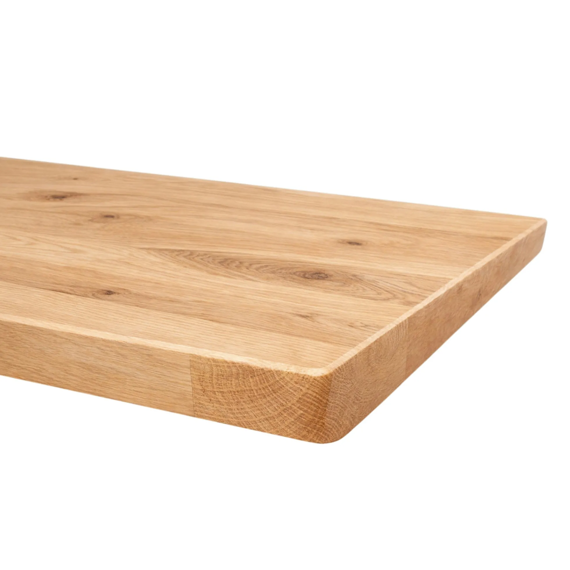 Table extensible chêne huilé bords biseautés pieds en U 200 cm PALERME