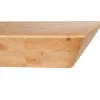 Table extensible chêne huilé bords biseautés pieds verre 200 cm PALERME