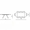 Table extensible céramique effet onyx 140-210 cm LORA