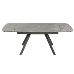 Table extensible céramique grise marbrée 140-210 cm LORA