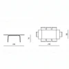 Table extensible céramique noire marbrée 140-220 cm LORA