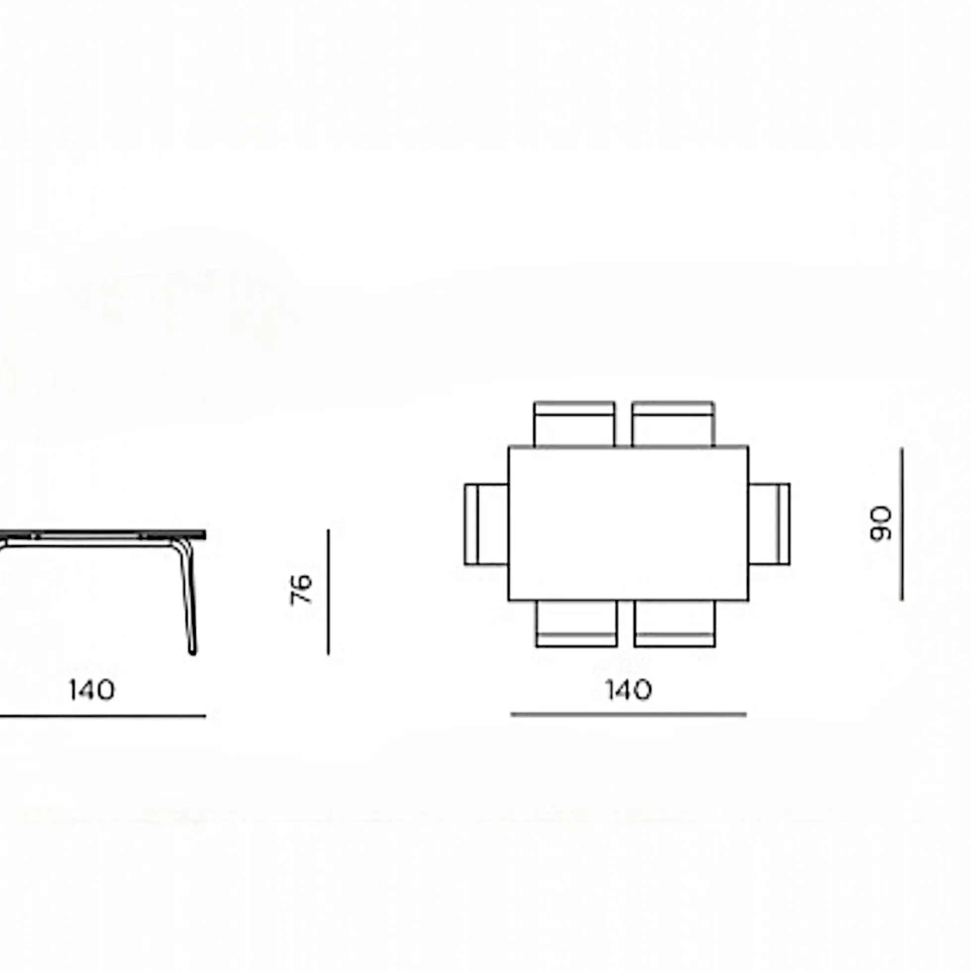 Table extensible céramique noire marbrée 140-220 cm LORA