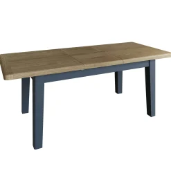 Table extensible en bois finition bleu profond 180-230 cm HOVE