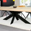 Table extensible en chêne blanc avec bords naturels 300 cm PALERME