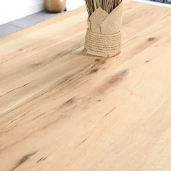 Table extensible en chêne blanc avec bords naturels 240 cm PALERME