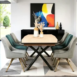 Table extensible en chêne blanc 200-290 cm ZONZA