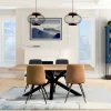 Table extensible en chêne huilé bords naturels 160 cm ETNA