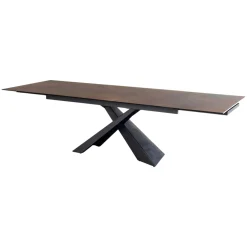 Table extensible en céramique effet rouille 180-280 cm LOMBARDIE