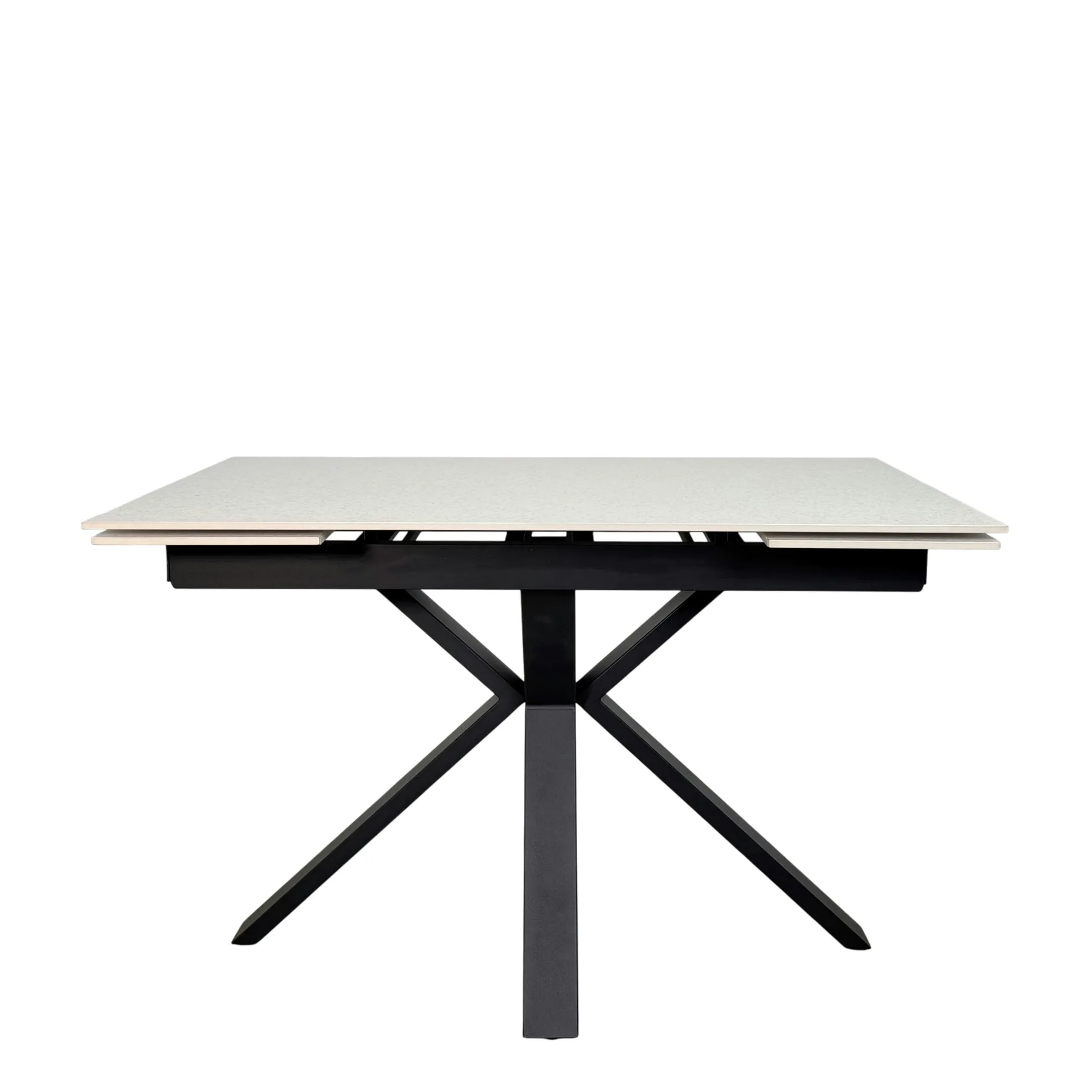 Table extensible en céramique effet terrazzo 120-180 cm VICO