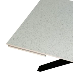 Table extensible en céramique effet terrazzo 120-180 cm VICO