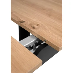 Table extensible moderne style loft 125-165 cm ALVA