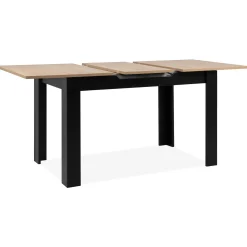 Table extensible moderne style loft 125-165 cm ALVA