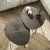 Table gigogne organique – soleil brun bronze (lot de 2) RALF