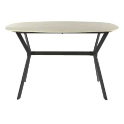 Table haute céramique effet travertin 140 cm ASCOLI