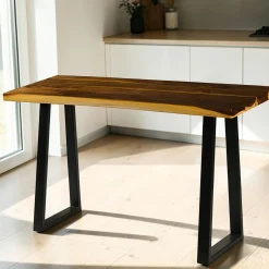 Table haute en bois de suar massif 180 cm NAUTA